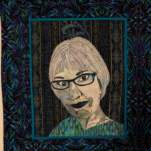 Quilted self portrait of Dorothy